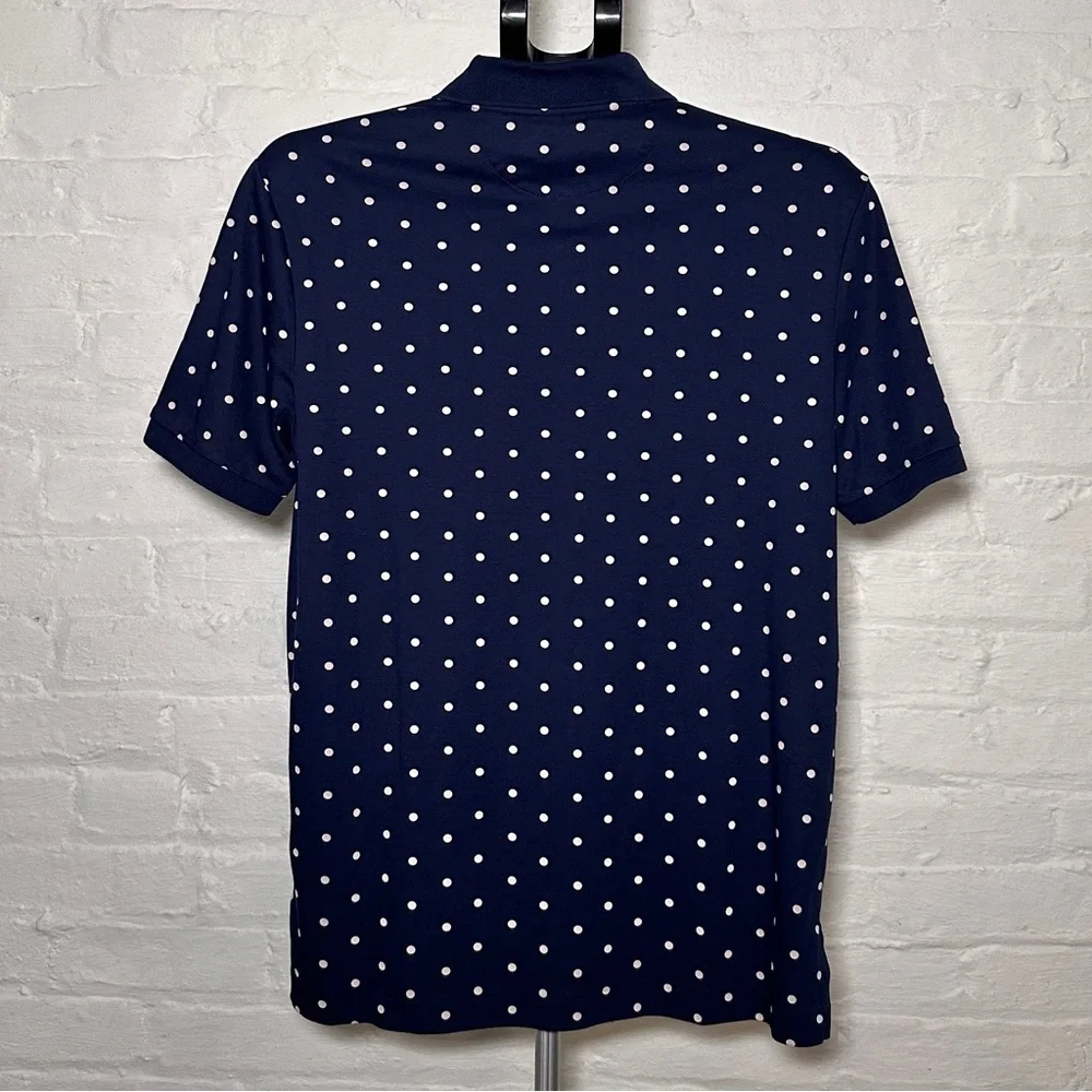 Polo Ralph Lauren Navy Polka Dot Men's Polo Shirt Classic Fit